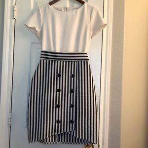 Women’s dress - nautical feel with stripes and buttons